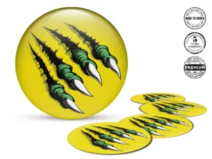 Stickers Dome Style Custom Racing Emblems